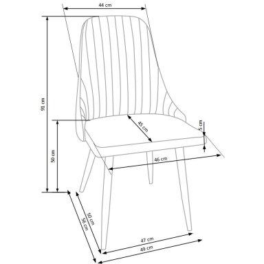 K285 smėlio spalvos kėdė