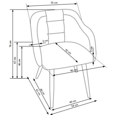 K288 pilka kėdė