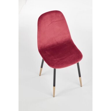 K379 bordo spalvos kėdė