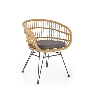 K456 chair natural/grey