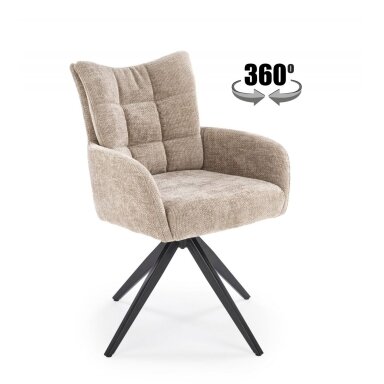 K540 smėlio spalvos su pasisukimo funkcija kėdė