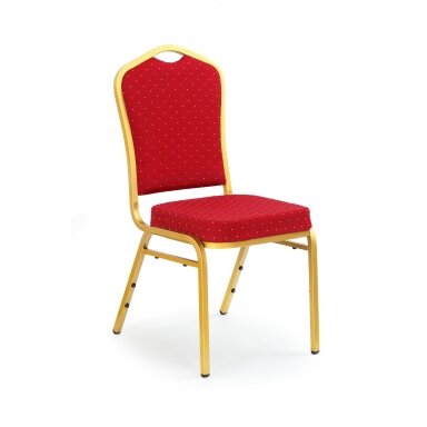 K66 maroon metalinė konferencijų kėdė