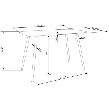 TRIPOLIS valgomojo stalas